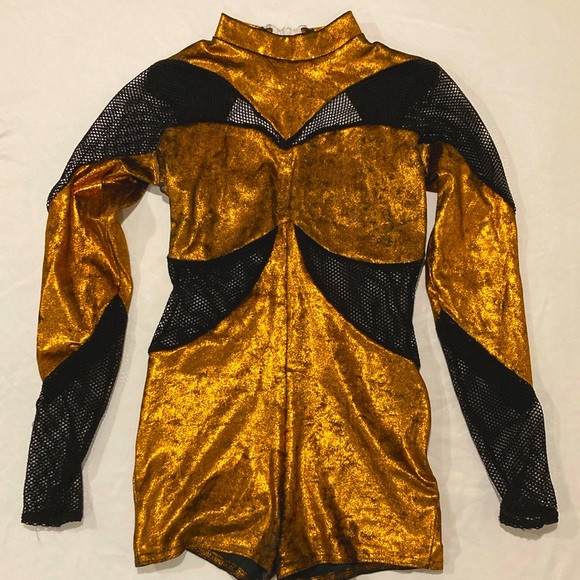 Dance costume shimmering copper, SA, cut tag off but believe it is Balera. - Picture 1 of 3